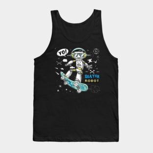 robot doodle Tank Top